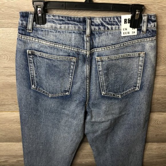 The Rockn Rev Nasty Gal Size 6 Light Blue Mom Jean - Picture 8 of 9